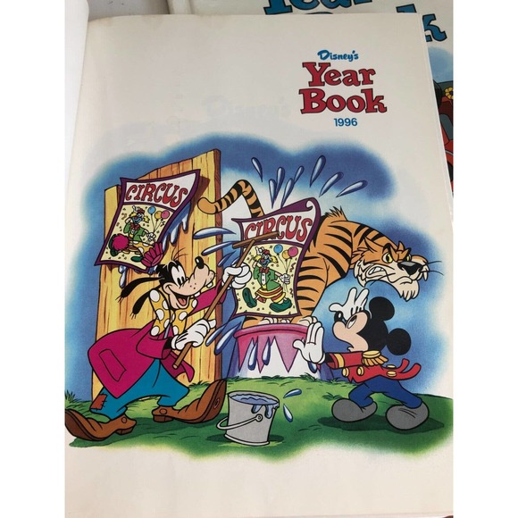 Vintage Disney's Year Book Lot 1992 93 95 96 Wonderful World of Reading Grolier - Picture 5 of 10